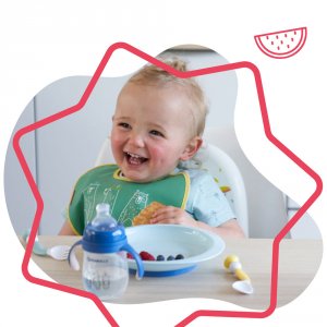 Lot de 3 assiettes anti-dérapantes Badabulle