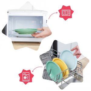 Lot de 3 assiettes anti-dérapantes Badabulle