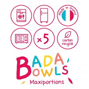 Lot de 5 maxi portions fun couleurs Badabulle