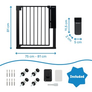 Pack barrière de sécurité safe & pass avec extension 7 cm Badabulle