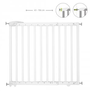 Barrière de sécurité déco pop fixation vis et pression blanc