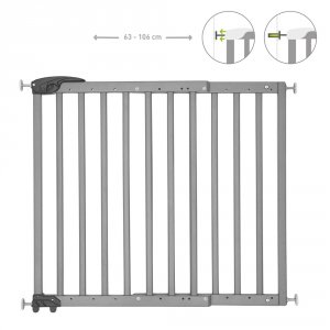 Barrière de sécurité déco pop fixation vis et pression gris