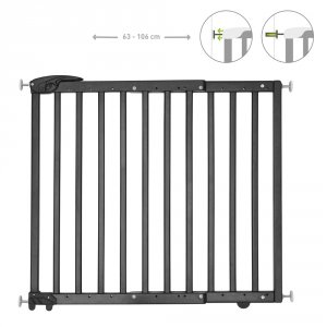 Barrière de sécurité déco pop fixation vis et pression noir