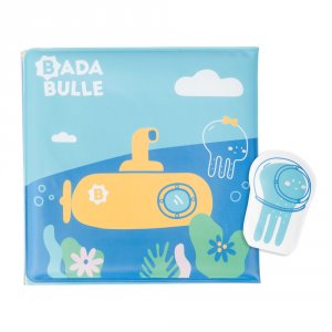 Jouet de bain bébé livre et marionnette Badabulle