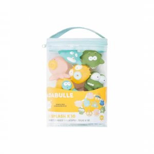 Lot de 10 jouets de bain rigolos splash pastel Badabulle