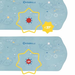 Tapis de bain bébé xxl bleu Badabulle