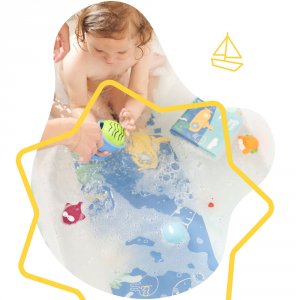 Tapis de bain témoin de température Badabulle