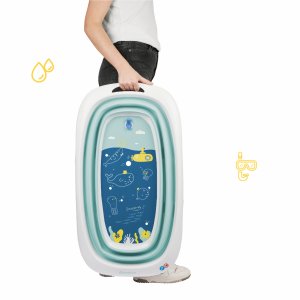 Baignoire bébé pliable bleu Badabulle