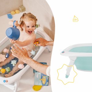 Baignoire bébé pliable bleu Badabulle