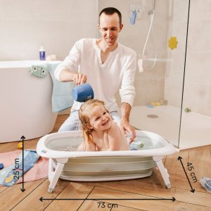 Baignoire bébé pliable bleu Badabulle