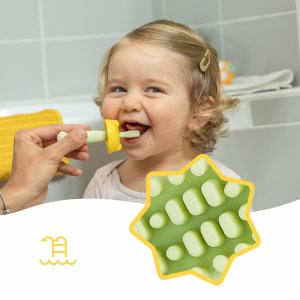 Brosse à dents évolutive en silicone Badabulle