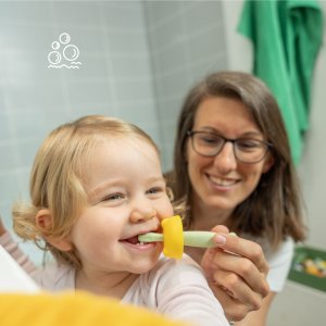 Brosse à dents évolutive en silicone Badabulle