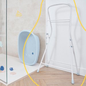 Pied de baignoire pliable + tuyau de vidange Badabulle