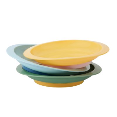 Lot de 3 assiettes anti-dérapantes