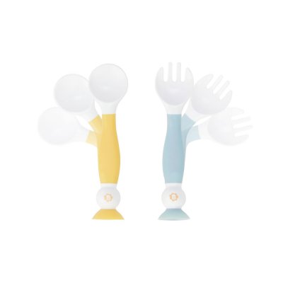 Lots de 2 couverts d'apprentissage flexibles