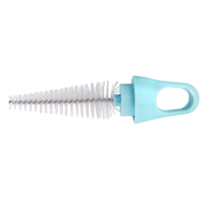 Goupillon Rotatif Pour Biberon Et Tétine Thermobaby - Avec Petite Brosse Pour Tétine - Nettoyage Pratique Et Efficace - Matière Polypropylène Et Nylon