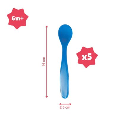 Lot de 5 cuillères souples