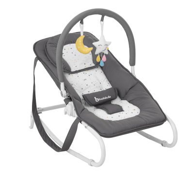 Transat bébé kori eco, avec fonction balancelle gris foncé Maxi Cosi