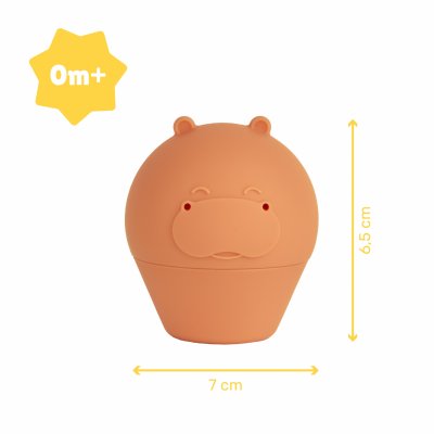 Jouet de bain 4 aspergeurs ouverts en silicone