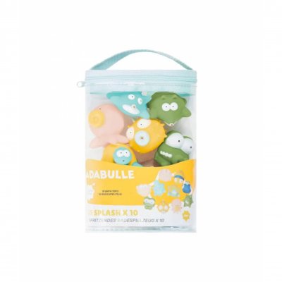 Lot de 10 jouets de bain rigolos splash pastel