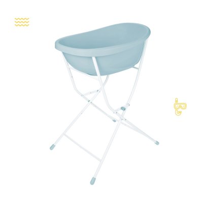 Baignoire baleine bleu + pied de baignoire avec tuyau