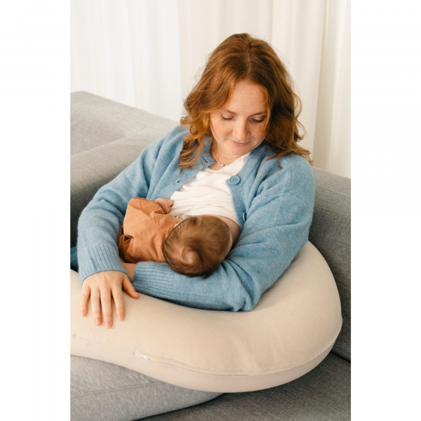 Coussin de maternité et d'allaitement doomoo buddy corduroy sand Badabulle