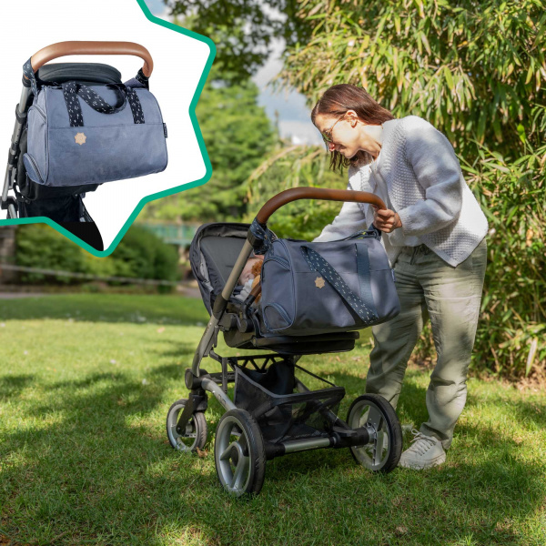 Sac à langer pocketstyle bleu Badabulle