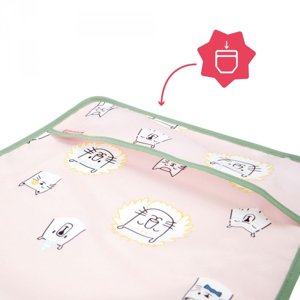 Bavoir manches longues rose Badabulle