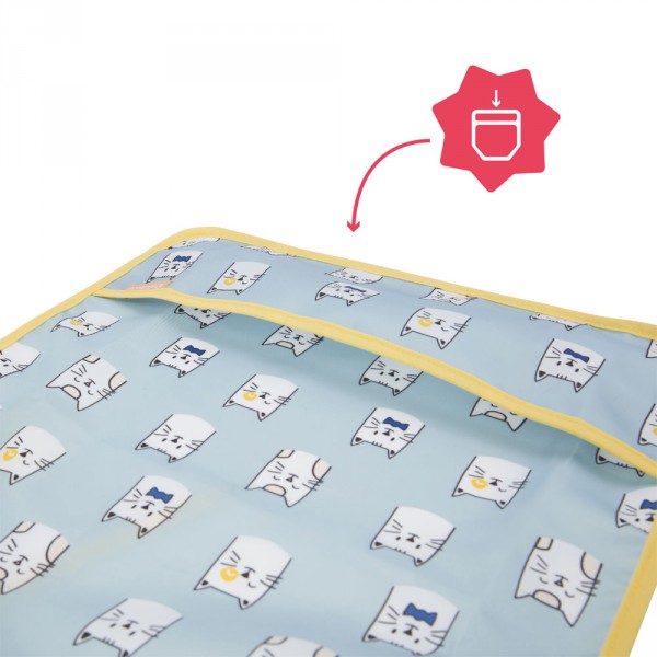 Bavoir manches longues bleu Badabulle