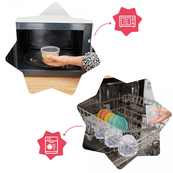 Lot de 12 pots de conservation badabowls Badabulle