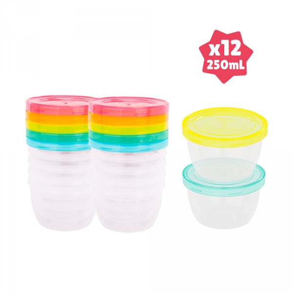 Lot de 12 pots de conservation badabowls Badabulle
