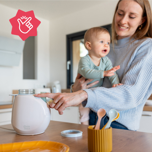 Chauffe biberon easy+ maison pastel Badabulle