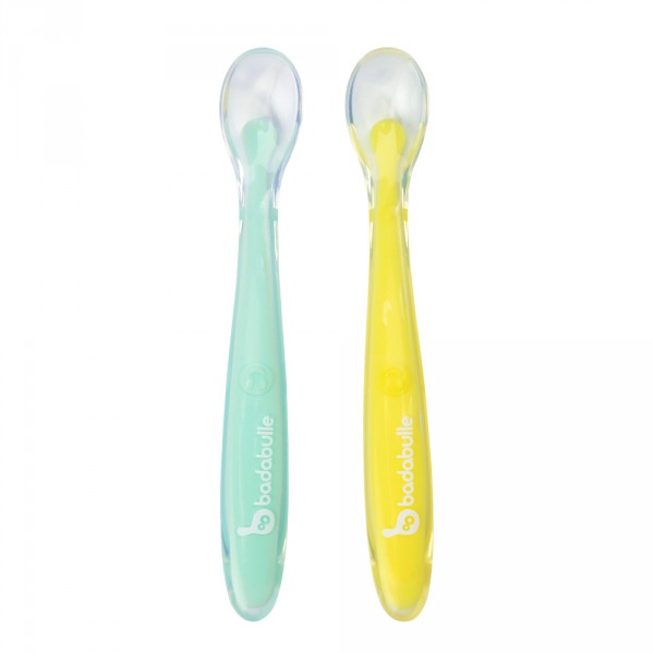Lot de 2 cuillères en silicone Badabulle