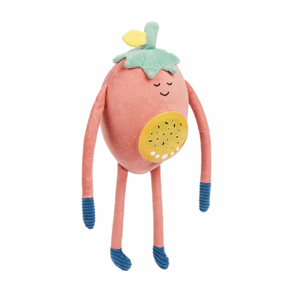 Veilleuse bébé peluche fraise barnabé Badabulle