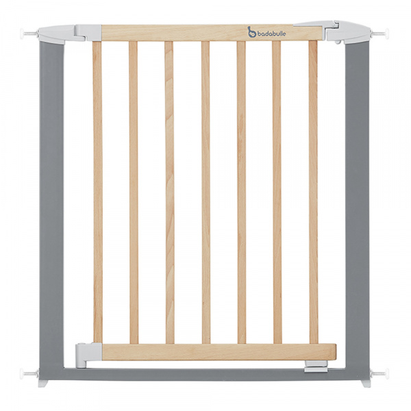 Barrière de sécurité safe & lock bois métal 73-81.5 cm Badabulle