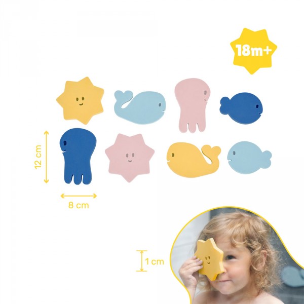 Jouet de bain bébé puzzle Badabulle