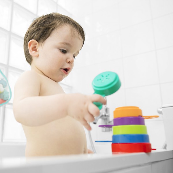 Jouet de bain bébé fleur eau et sable Badabulle
