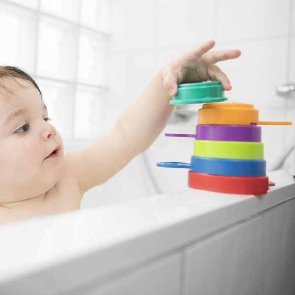 Jouet de bain bébé fleur eau et sable Badabulle