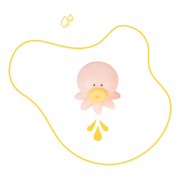 Lot de 6 jouets de bain rigolo pastel Badabulle