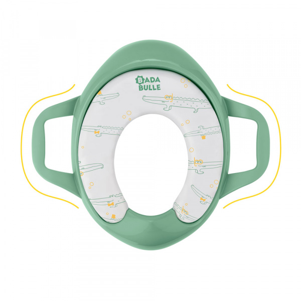 Réducteur de toilette avec poignées crocodile Badabulle