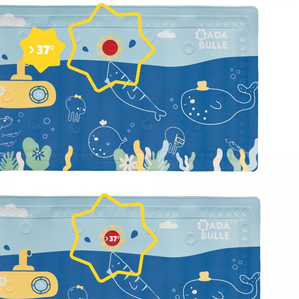 Tapis de bain témoin de température Badabulle