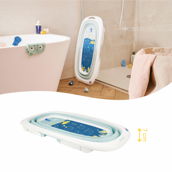 Baignoire bébé pliable bleu Badabulle