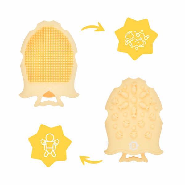 Brosse de massage en silicone Badabulle