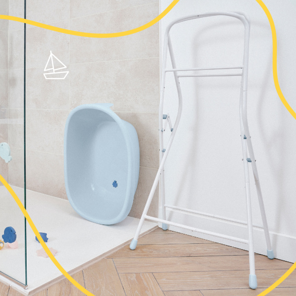 Baignoire bébé baleine bleu Badabulle