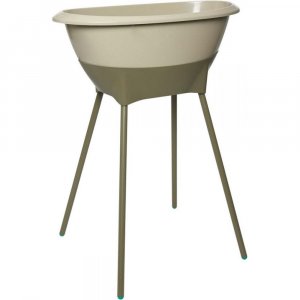 Baignoire avec support vert olive Luma