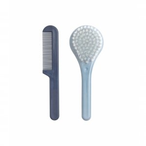 Set coiffure brosse et peigne - iron blue Luma
