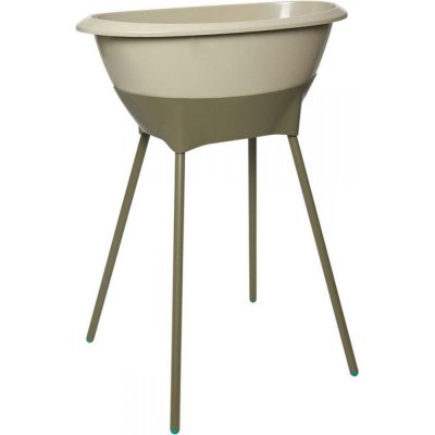 Baignoire avec support vert olive