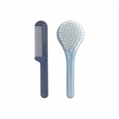Set coiffure brosse et peigne - iron blue