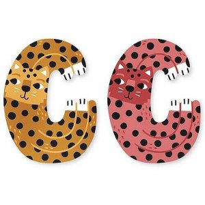 Lettre c en bois m.carlslund Vilac