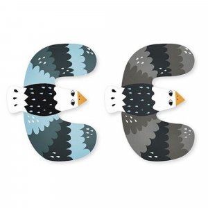 Lettre e en bois m.carlslund Vilac